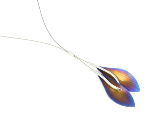 Naszyjnik kwiat ombre