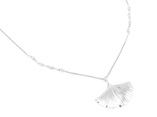 Naszyjnik muszla srebro rodowane 