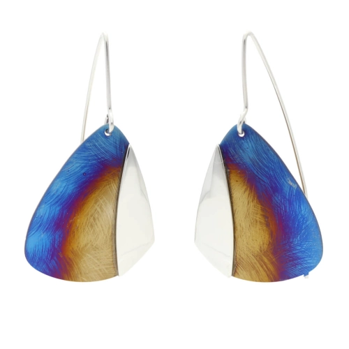 Kolczyki tytan ombre 