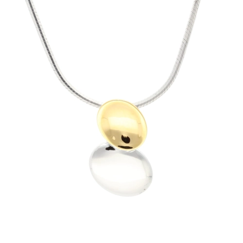 Wisior gładkie srebro pozłacane