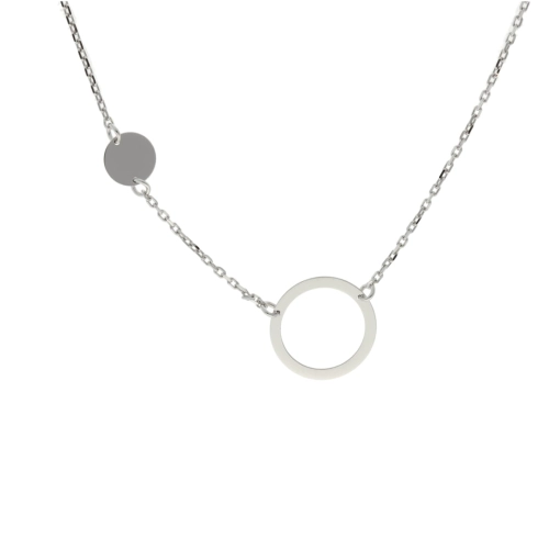 Naszyjnik celebrytka kółeczka srebro 