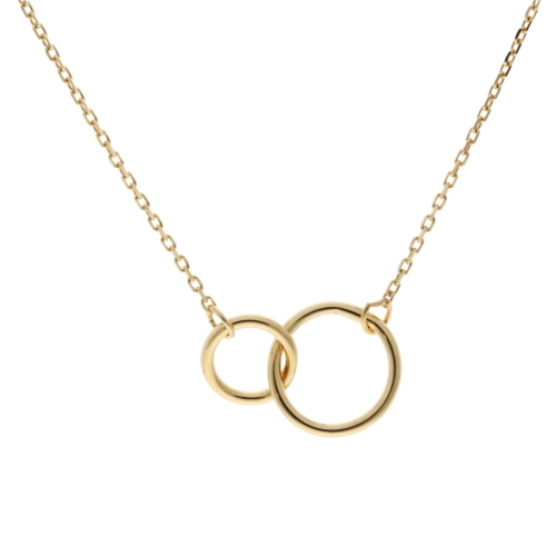 Naszyjnik celebrytka Karma srebro pozłacane 