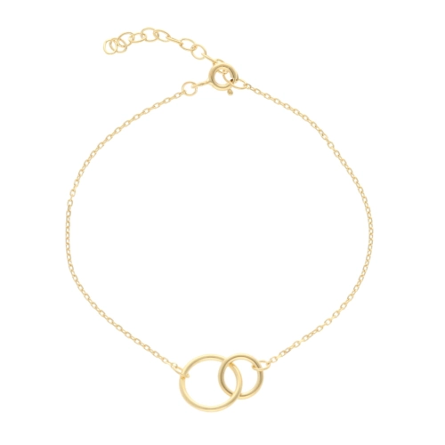 Bransoletka celebrytka Karma srebro pozłacane