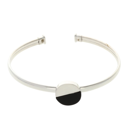 Sztywna bransoletka z onyksem 