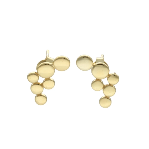 Kolczyki kółeczka srebro pozłacane 