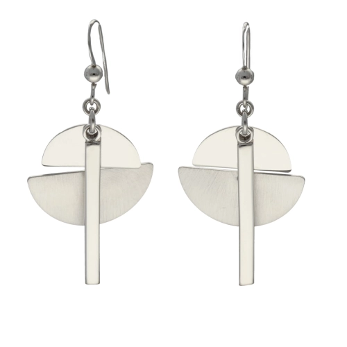 Długie srebrne kolczyki 