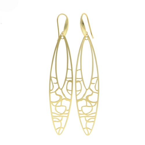 Długie kolczyki ażurowe srebro