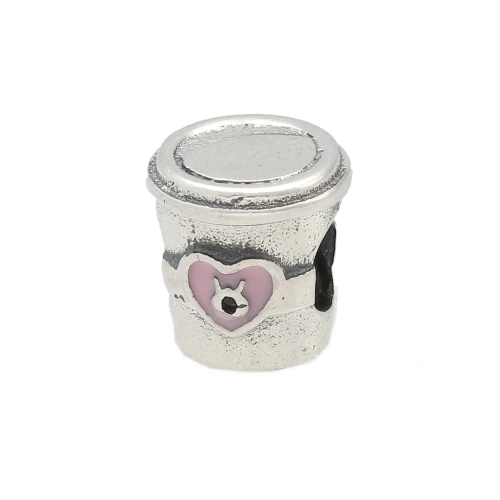 Zawieszka charms do bransoletki kubek kawy 