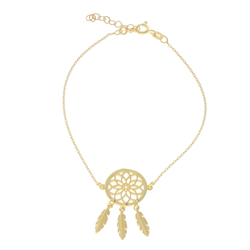 Bransoletka łapacz snów srebro pozłacane