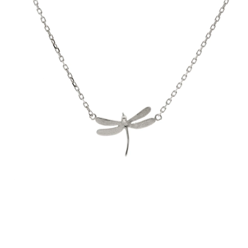 Naszyjnik ważka mała srebro rodowane