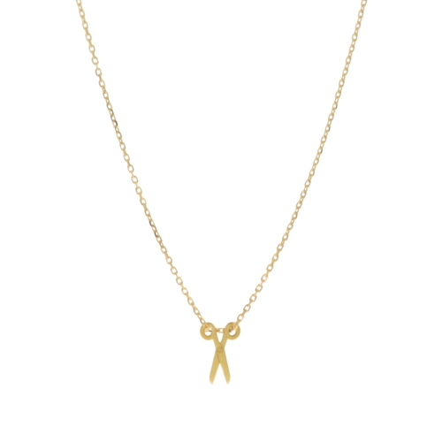 Naszyjnik celebrytka nożyczki pozłacane