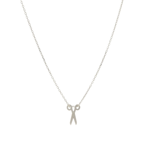 Naszyjnik celebrytka nożyczki srebro rodowane