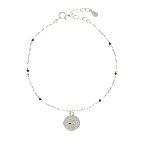 Bransoletka moneta srebro