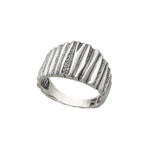 Szeroki pierścionek srebro oksydowane 