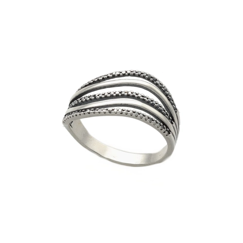 Pierścionek srebro oksydowane 