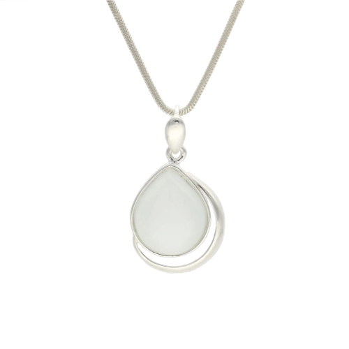 Wisior z uleksytem gładkie srebro