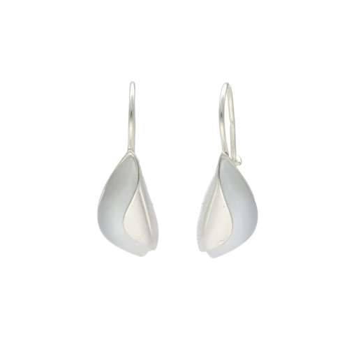 Kolczyki z uleksytem gładkie srebro