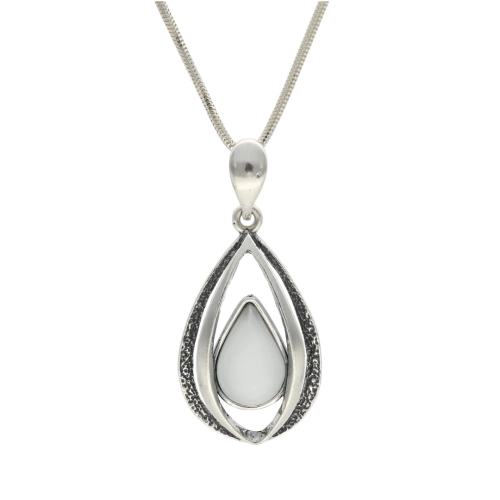 Wisior z uleksytem srebro oksydowane