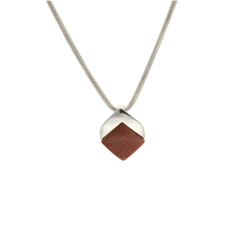 Wisiorek z piaskiem pustyni srebro 