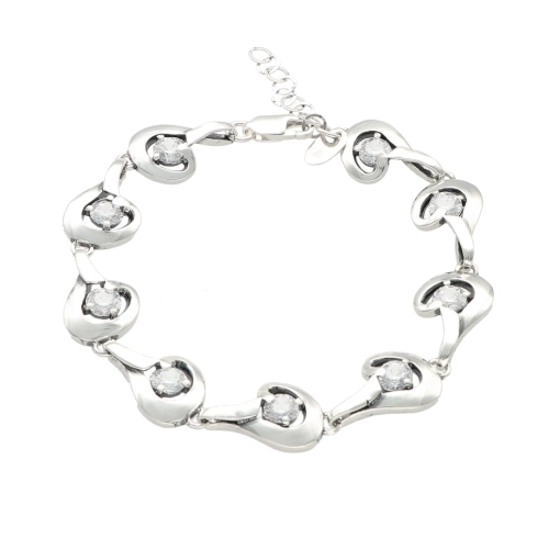 Bransoletka z cyrkonia srebro oksydowane