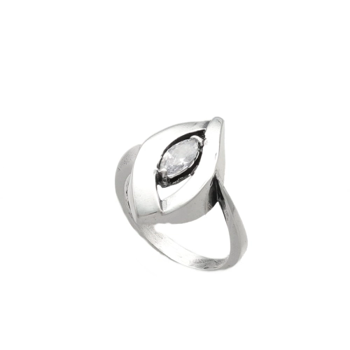 Pierścionek z cyrkonią srebro oksydowane