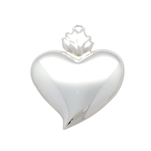Serce duże wotywne, wotum, srebro