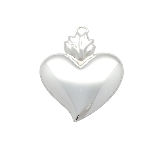 Serce średnie wotywne, wotum, srebro