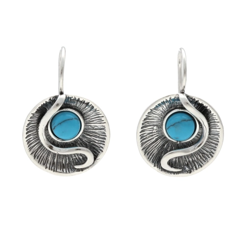 Kolczyki z turkusem srebro