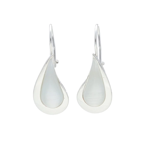 Kolczyki z uleksytem łezka srebro