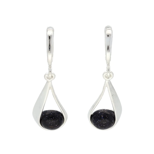 Kolczyki z Nocą Kairu srebro