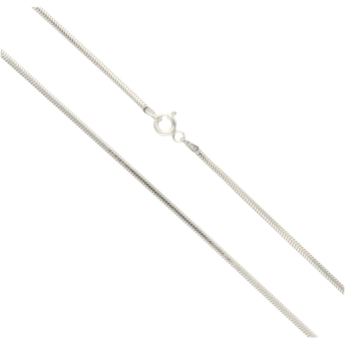 Linka miękka typu snake 5.2 g - 80 cm srebro rodowane 