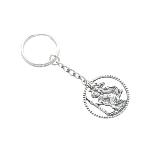 Brelok duży Św. Krzysztof srebro