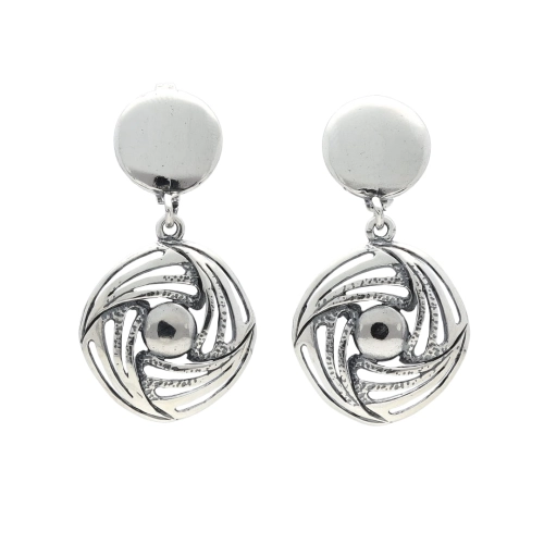 Kolczyki okrągłe srebro