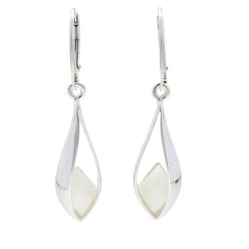 Kolczyki łezki z uleksytem srebro