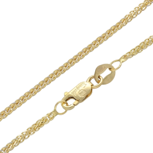 Złoty łańcuszek Lisi ogon 55 cm 585