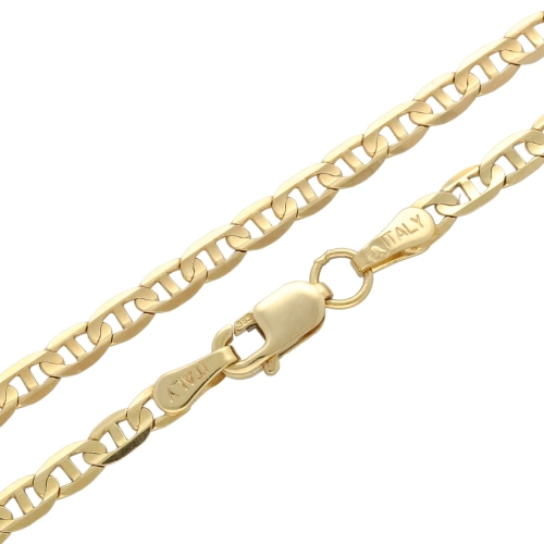 Złoty łańcuszek marynarski 50 cm 585