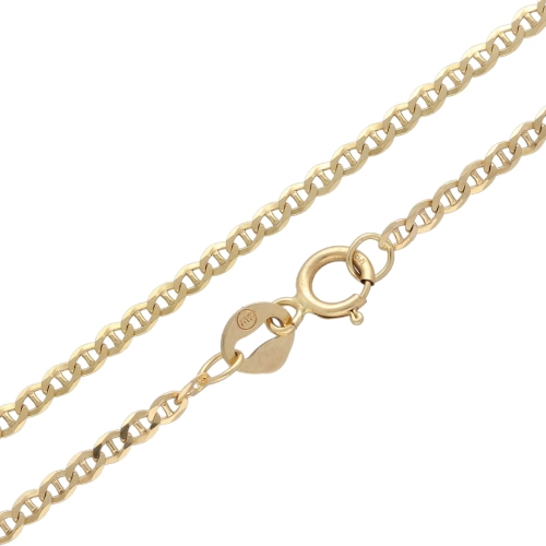 Złoty łańcuszek marynarski 50 cm 585