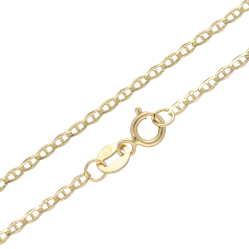 Złoty łańcuszek marynarski 50 cm 585