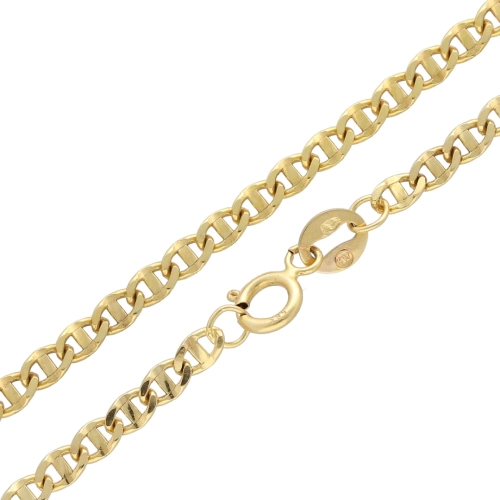 Złoty łańcuszek marynarski 45 cm 585