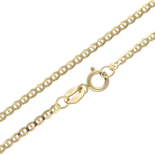 Złoty łańcuszek marynarski 45 cm 585