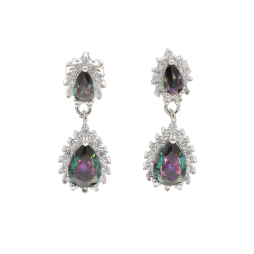 Kolczyki z cyrkoniami srebro