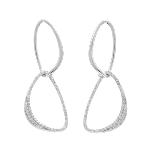 Kolczyki z cyrkoniami srebro