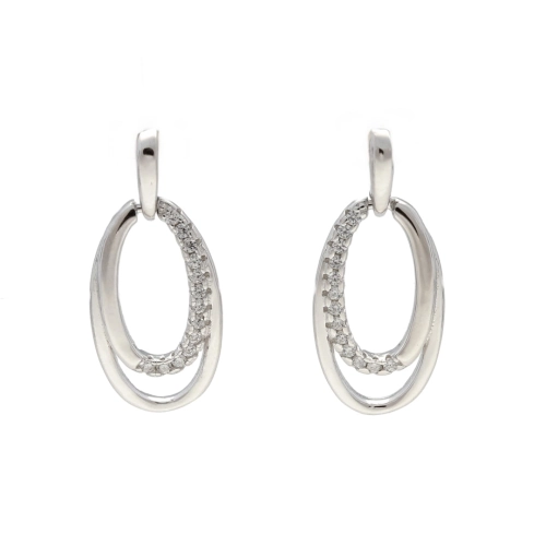 Kolczyki z cyrkoniami srebro