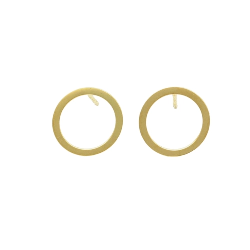Kolczyki kółeczka srebro pozłacane