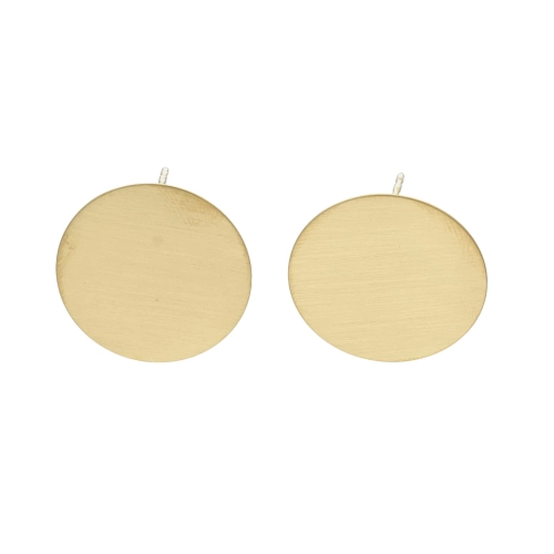 Kolczyki koła srebro pozłacane