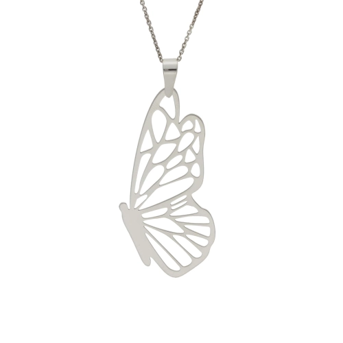 Wisior motyl srebro rodowane