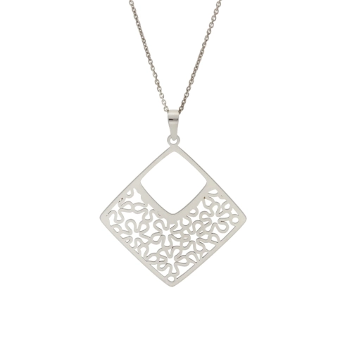 Wisior ażurowy srebro rodowane