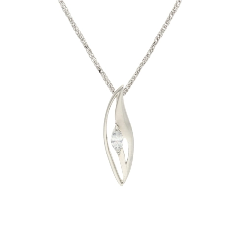 Wisiorek z cyrkonią srebro