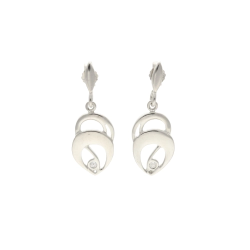 Kolczyki z cyrkonią srebro