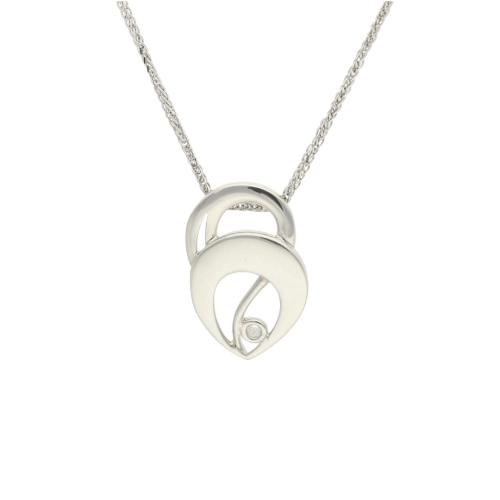 Wisiorek z cyrkonią srebro